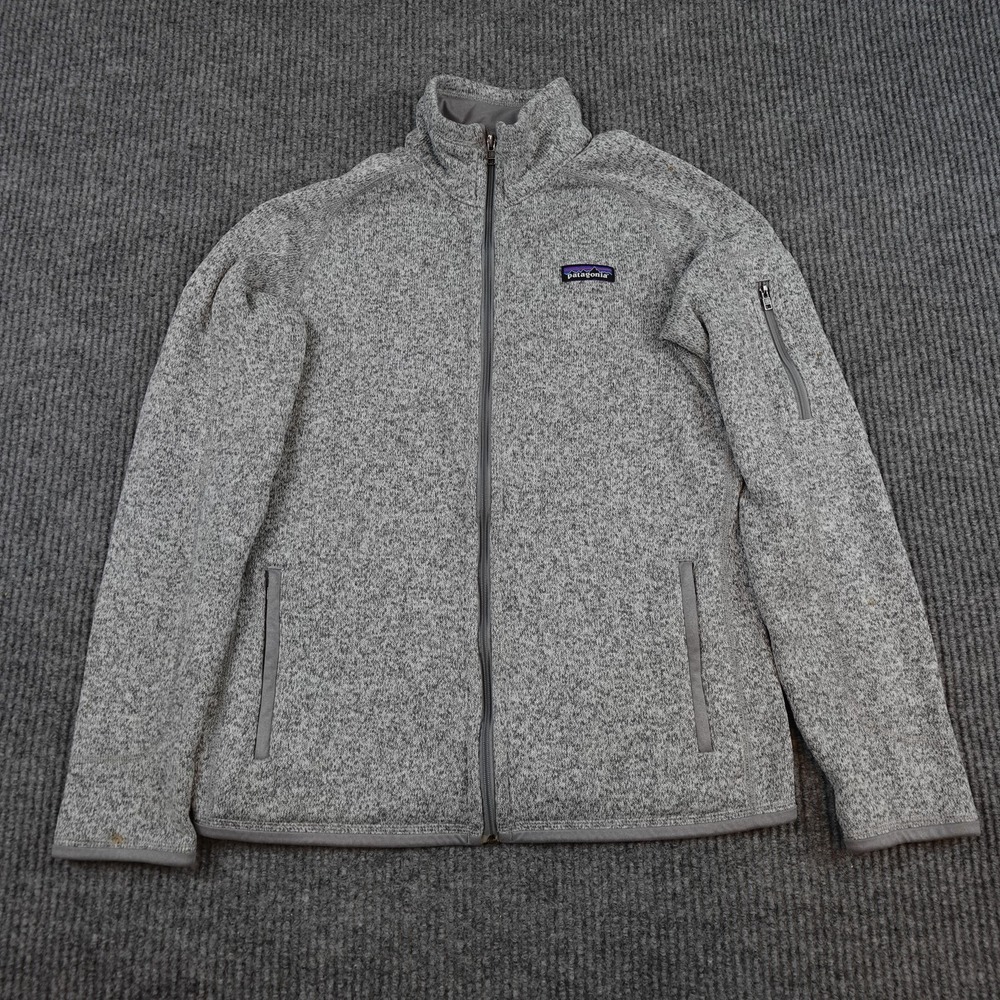 Patagonia Better Sweater Jacket Womens Medium Gray Full Zip Fleece STY25542